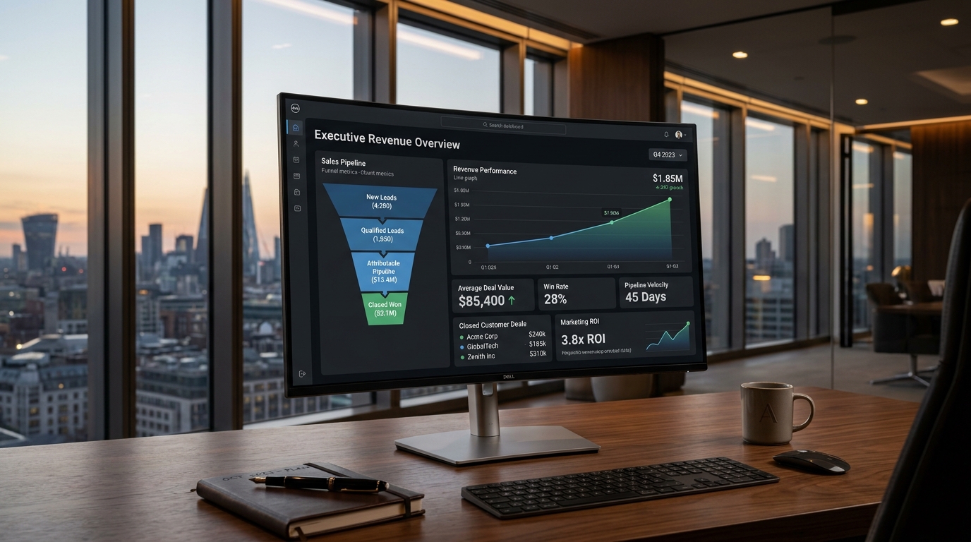 Revenue & Analytics - Attributable Pipeline & Executive Dashboards